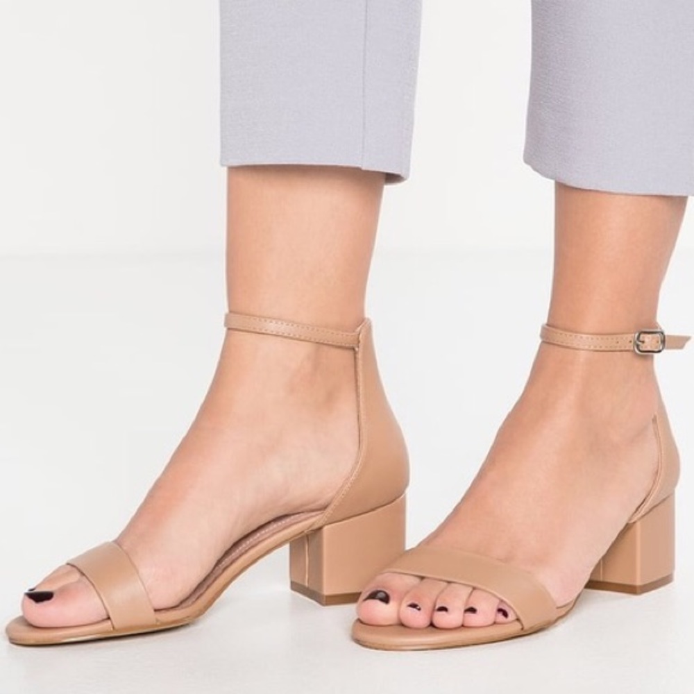 Irenee Nude Block Sandal heels